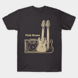 Pink Houses Playing With Guitars T-Shirt